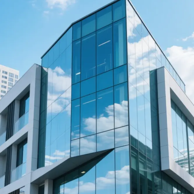 Каљено стакло за зидове завесе